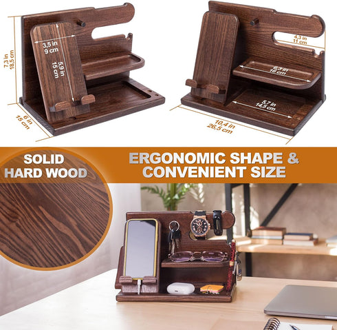 Wood Phone Docking Station Perfect Gift for Him